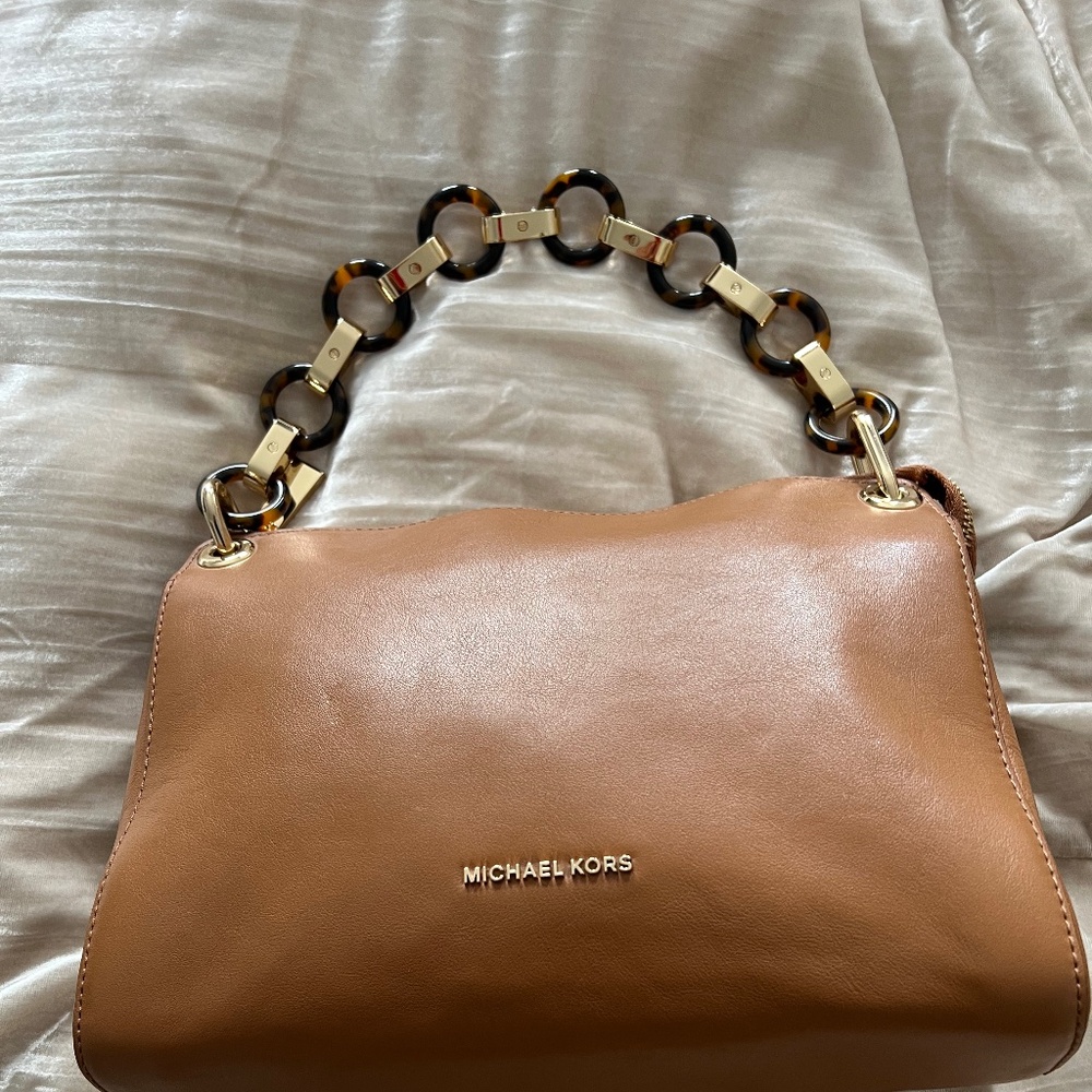 MICHAEL Michael Kors Med Conv Messenger Bag Leather